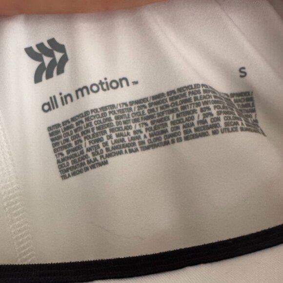 All In Motion White & Black Asymmetrical Pleated Tennis Dress - Size Small - Picture 3 of 3